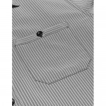 JINIDU Men's Wrinkle-Free Classic Vertical Striped Long Sleeve Business Dress Shirts