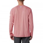Columbia Men's Terminal Deflector Long Sleeve Red Spark/White X-Large