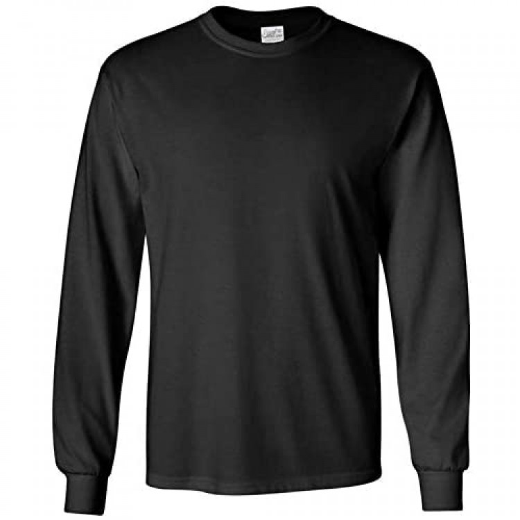 Joe's USA Men's Long Sleeve 50/50 Cotton/Poly T-Shirts-Regular Big & Tall S-6XL