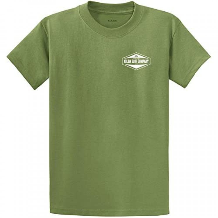 Koloa Hexagon 2-Side Logo Cotton T-Shirts in Regular Big and Tall Sizes