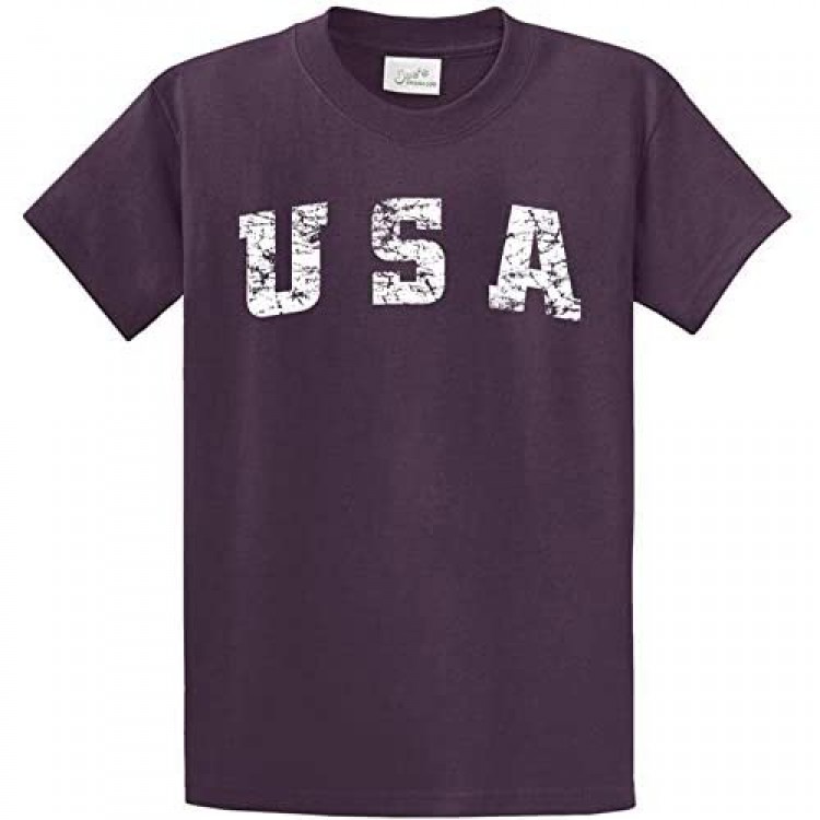 Vintage USA Logo Tee Tee's in 42 Colors and Regular Big and Tall Sizes