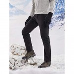 KORAMAN Mens Winter Snow Ski Pants Water-Repellent Windproof Softshell Fleece Outdoor Hiking
