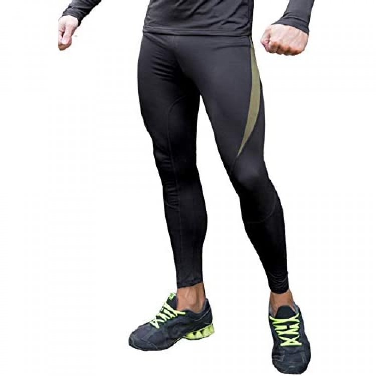 SEASUM Men's Thermal Compression Pants Base Layer Athletic Leggings Sports Tights